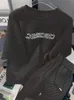 メンズジャージ Gmiixder 夏カジュアルスーツツイストノットレター刺繍半袖 Tシャツ男性スウェットショーツオーバーサイズ Kpop ツーピースセット 230711