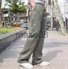 Men's Pants spring Men cargo cotton pants pocket large size big 8XL 10XL 9XL 140KG loose out door casual safari style pants black 46 48 50 J230712