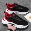 Men Breathable Mesh Sneakers Casual Running Shoes White Black Red Fashion Youth Sports Trainers Size 39-44