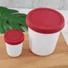 Ijs Gereedschap 4 Stuks Pints Cup Voor Ninja NC299AM C300s Serie Herbruikbare Kan Winkel Gelato Containers Met Afdichting deksel 230712