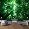 Tapestries Bamboo Landscape Large Size Wall Tapestry Art Decoration Curtain Hanging Home Bedroom Living Room Decoration R230710