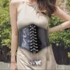 Cintos femininos ultra super largos cinto de metal borboleta corrente espartilho elástico moda couro pu cintura alta acessórios para roupas