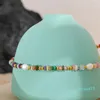 Smycken pärlhalsband Y2K Naturlig pärlsten Färgglad Handgjord Boho Halsband Kvinnor Rostfritt Stål Estetisk Guld