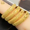 Armband Luxe Dubai Gouden Kleur Armbanden Voor Vrouwen 24K Vergulde Indiase Afrikaanse Armbanden Charme Bruiloft Ethiopische Arabische Hand Sieraden 230711