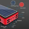 Painel Solar Powerbank 20000mAh com Lanterna Carregador Portátil 4 USB Tipo C Poverbank Para iPad iPhone Samsung Xiaomi Power Bank L230712