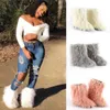 Boots Winter Warm WomenFur Boots Woman Fluffy Plush Faux Fur Snow Boots Female Furry Outside Slip On Boots Lady Soft Flat Cotton Shoes T230712