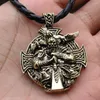 Anhänger Halsketten Wicca Viking Odin Raven Corss von Rosova Heathen Amulet Halskette Schmuck