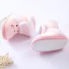 First Walkers Winter Warm Born Boots Baby Fur Plush Lined Anti-slip Sole Snow Booties For 6-15 Months Boys Girls