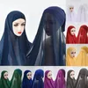 Etnische Kleding Moslim Sjaals Vrouwen Hoofddoek Mode Een Stuk Wrap Cover Hijab Motorkap Cap Instant Tulband Hoed Sjaal