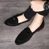 Klänning Skor Vår Mocka Läder Herr Loafer Mode Slip on Man Casual Man Fest Bröllopsskor Stor storlek 37 48 230712