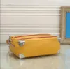 Umhängetaschen Mini Soft Trunk Chain Box Bag Mode Männer Echtes Leder Gelb 7 Messenger Umhängetasche Designer Frauen Handtaschen Reißverschluss Geldbörse