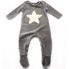 Family Matching Outfits Soft Girls Boy baby velour onesie rompers 0 12 month kids Star pajamas casual Winter Girl Clothes long Sleeves jumpsuits footies 230711