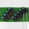 Другие продукты для гольфа 6/9/10/12 PCS Golf Iron Iron Cover Pu Кожаный гольф железо головной челюс