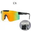 Originele Pits 2023 VIPERS Sport google TR90 Gepolariseerde zonnebril voor mannen/vrouwen Winddichte brillen voor buiten 100% UV-gespiegelde lens cadeau3