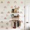 Другие декоративные наклейки Freshife Heart Wall Decal Boho радужные наклейки детская детская детская комната для дома декор мальчики для девочек спальня водонепроницаем