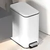 Abfallbehälter 5-Liter-Wandmülleimer aus Edelstahl mit leiser und sanfter Abdeckung, geeignet für die Küche, kleine Büros/Heimbüros und Tretmülleimer 230711