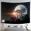 Tapisseries Starry Moon Romantique Couple Tenture Murale Tapisserie Art Déco Couverture Rideau Suspendu à La Maison Chambre Salon Décoration R230710