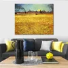 Berömda målningar av Vincent Van Gogh Solnedgång vid Wheat Field 1888 Impressionistiskt landskap Handmålade oljekonstverk Heminredning
