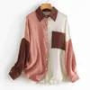 Women's Blouses Shirts Spring Pleated Cotton Blouse Women 2023 Elegant Basic Candy Colors Shirt Women's Green Button Up Long Sleeve Tops Blusas L230712