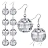 Dangle Lustre 24Mm Disco Ball Boucle D'oreille Rétro 70S Partie Bijoux Sier Boucles D'oreilles Pour Les Femmes Drop Delivery Dhkel