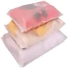 Reizende opbergtas Frosted plastic hersluitbare ritszakken Herbruikbare verpakkingstas voor kleding Sieraden Voedselpakket