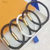 Designer Bracelets Floral leather bracelet charm men and women metal lock fashion classic simple jewelry friendship valentine's day gift party lovers with box