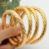 Bangle Dubai Gold Color Copper Indian Bangle For Women African Jewellery Bracelets Luxury Brazilian Bangles Wedding Designer Bracelets 230711