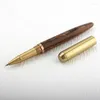 Wooden Ballpoint Pen Metal Luxury Roller Ball Pens Smooth Writing Signature Executive Business