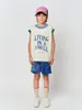 Shorts Korean Kids T Shirts For 2023 BC Summer Baby Boys Girl Cartoon Tee Toddler Children's Clothings 230711