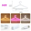 Hangers Racks Light LED Neon Coat Clothing Hanger Holder Light Clothes Hanger Pant Storage Cloth Rack Shelf Racks Scarf clothes Storage D30 230711