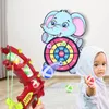 Brinquedos de inteligência Sticky Ball Dart Board Target Sports Game Toys for Children Throw Educational Games Outdoor Party 230711