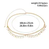 Belts Metal Alloy Rhinestone Waist Chain Gold Crystal Belly Body Boho Butterfly Shell Tassel Pendant For Woman Summer Beach