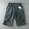 Pullover 2023 Neue männer Cargo Hosen Sommer Quickdry Doubleused Hosen Elastische Taille Abnehmbare Füße Lose Gerade Wasserdichte Hosen