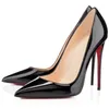Red Bottom Heels Designer Heel Dress Shoes Round Pointed Peep Toes Women Luxury High 8cm 10cm 12cm Pumps Bottom Wedding Party
