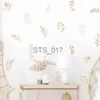 Autres autocollants décoratifs Boho Feuilles Botanique Dessinés à la Main Stickers Muraux Murale Amovible DIY Vinyle Stickers Muraux Pépinière Enfants Chambre Salle De Jeux Décoration de La Maison x0712