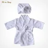 Pyjama né bébé garçon fille robe ensemble 100 coton éponge éponge bébé peignoir à capuche peignoir avec couvre-chef maison costume 0 2Y 230711