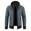 Heren Hoodies 2023 Herfst Winter Gebreide Jas Up Zip Vest Jas Casual Losse Grote Maat Trui Mode Kleding