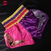 Heren Shorts Muay Thai Borduurwerk Boxing Shorts Dames Heren Kinderen Roze Paars Training Competitie Martial Arts Grappling Fight Shorts 230711