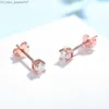 Charm Kuololit 100% Moissanite Gemstone 585 Rose Gold Earrings for Women Solid 925 Sterling Silver Card Party Exquisite Jewelry Z230713