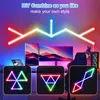 WIFI LED Smart Wand Lampe RGBIC Licht Bar DIY Atmosphäre Nachtlicht APP Musik Rhythmus TV Hintergrundbeleuchtung Schlafzimmer Spiel zimmer Dekoration D2.0