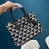 Galleria Saffiano Bag Designer Tote Bag Symbole Bordado Diamond Bag Galleria Shoulder Handbag Pochette Evening Triangle Cross Body Bag