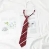 Muszki Odzież licencjacka Graduation Krawat Kobieta Wino-Czerwony Japoński Jk Styl College Bez krawata Mężczyźni Marynarski Garnitur Kwiat Szyi