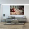 Figuratieve canvas abstracte kunst inactieve vrouw handgeschilderde kunstwerken romantisch huis decor