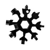 Autres outils à main Snowflakex Carte Mtitool en acier inoxydable 18 en 1 - Cadeau compact et portable prêt pour les hommes Ouvre-bouteille Tournevis Porte-clés Dhny2