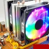 Bilgisayar Soğutma 4 Pimli Isıtma Borusu CPU Soğutucu Soğutma Fanı Hava Soğutucu Radyatör Işık Effesi Ev Profesyonelleri için Masa