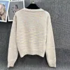 Autumn and Winter Designer Women's Sweater Classic Letter Jacquard Luxury Fashion High end Casual Spirit Knitted Round Neck Comfortable Sweater