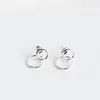 Ohrstecker REETI 925 Sterling Silber Doppel Kreis Für Frauen Elegante Hochzeit Schmuck Pendientes Mujer Moda 2023 Brincos