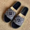 Kvinna Tofflor Designer Tofflor Toppkvalitet Casual Slippe Printingr canvas Mode Super Star Flip Flops Storlek 35-42 Med låda