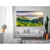 Landschaftsfotografie Wandkunst Hügel Wald Berge Natur Grünpflanzen Heimdekoration Malerei Leinwand Poster und Drucke L230704