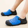 Sandals Outdoor Men's Sandals Crocks Summer Hole Shoes Crok Rubber Clogs Men's EVA Garden Shoes Black Blue Beach Sandals Slider 230711